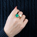 Bague 57 ROBERTO COIN - Black Amphibole Jade - Bague en Or rose, Agate, Quartz et Diamants 58 Facettes DV0770-4-57