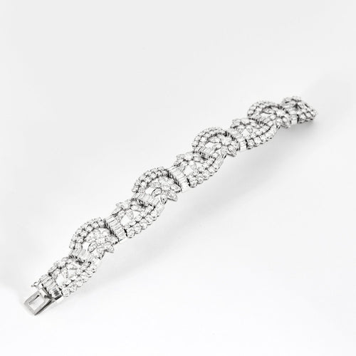 Exceptionnel Bracelet Haute Joaillerie Or Blanc Diamants 58 Facettes