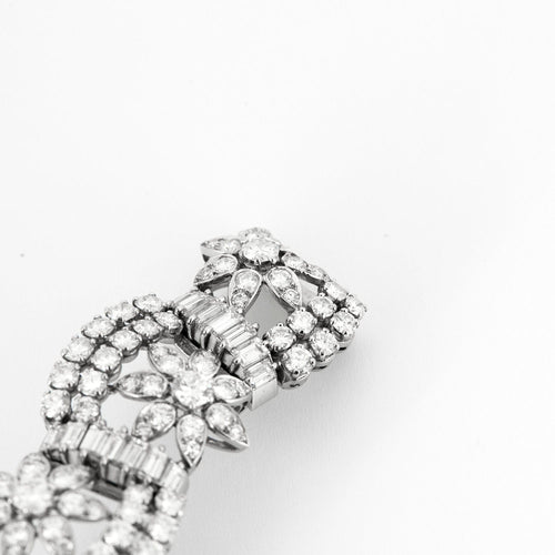 Exceptionnel Bracelet Haute Joaillerie Or Blanc Diamants 58 Facettes