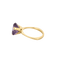 Bague 54 Fred - Bague sertie d’une améthyste ronde en or jaune 18 carats 58 Facettes 1409-21