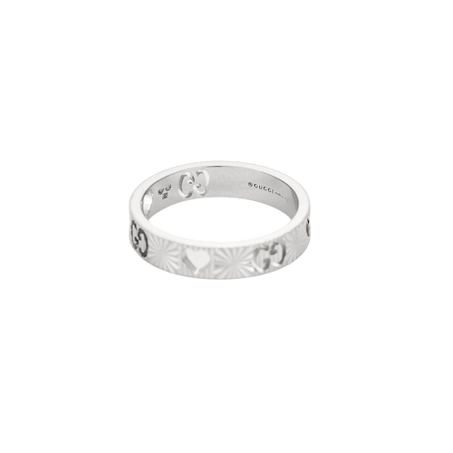 Bague 50 Gucci - Bague Icon en or blanc 58 Facettes BO/250015//