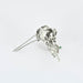 Broche Broche "Rose" en or blanc, émeraudes et diamant 58 Facettes DV0832-3