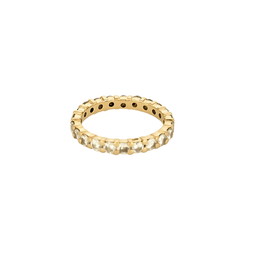 Bague 53 Bague alliance américaine en or jaune 18k et diamants 58 Facettes BO/250022