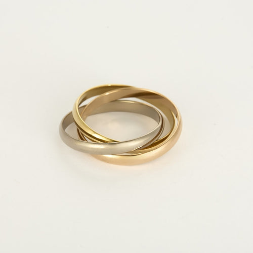 CARTIER - Trinity- Klein model - Driekleurige ring 