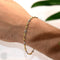 Bracelet Bracelet Link navy blue bicolor in 18k gold 58 Facettes EC00GB270B0CE