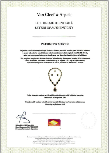 Parure Van Cleef & Arpels Vintage Saphirs Diamants 58 Facettes Duc-Anh 1