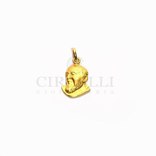 Privesak Padre Pio od žutog zlata 18k 58 Facettes 47298149