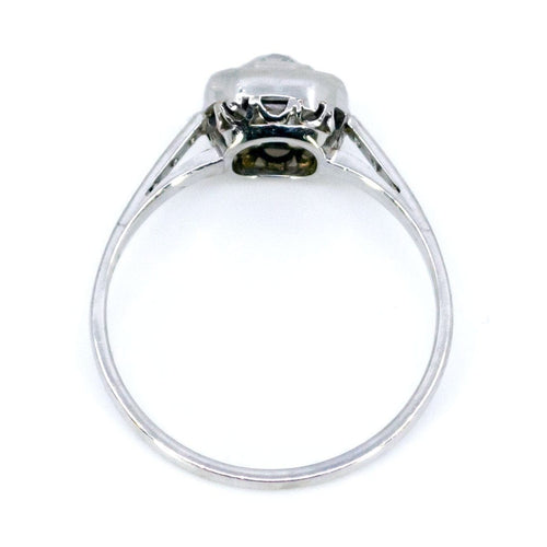 Bague 55 Bague en platine sertie de diamants et saphirs 58 Facettes 199DDC4C89774037BD5CF803F84E6415
