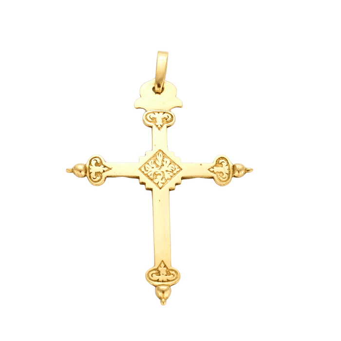 Pendentif Croix jeannette or jaune 58 Facettes 36604493