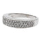 Bague 56 Bague en or blanc 18 carats pavée de diamants 58 Facettes 729105CN