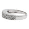 Bague 56 Bague en or blanc 18 carats pavée de diamants 58 Facettes 729105CN