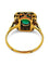 Bague 53.5 Bague en or jaune, émeraude 1 ct et diamants 0,15 ct 58 Facettes