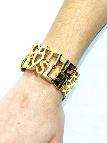 Bracelet Yves Saint Laurent - Bracelet manchette Catherine 1990 58 Facettes 1759182