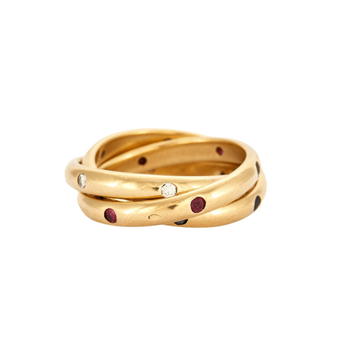 Bague 51 CARTIER – Bague Trinity Constellation 58 Facettes