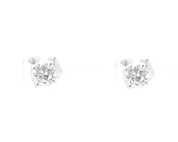 Boucles d'oreilles Boucles d’oreilles point lumière en or blanc 18 ct et diamants 0,57 ct 58 Facettes 12759