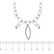 Collier Collier - Chaîne marquise en or blanc 18 ct et diamants 58 Facettes 8119