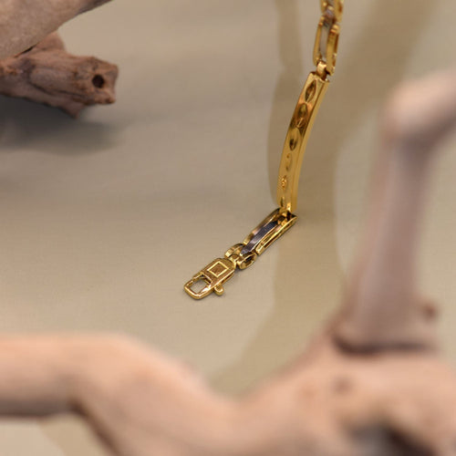 Bracelet Plaque bracelet in 18k two-tone gold 58 Facettes 47211636