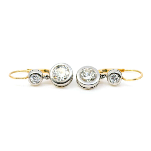 Boucles d'oreilles Boucles d'oreilles Art déco en platine et diamants taille old mine 58 Facettes 71E2F07267554564A79EEC66290810E4