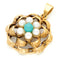 Pendentif Pendentif grappe de perles et turquoises en or 14 k 58 Facettes 1502B0152FA548E68FB652ABA5C1F8C3