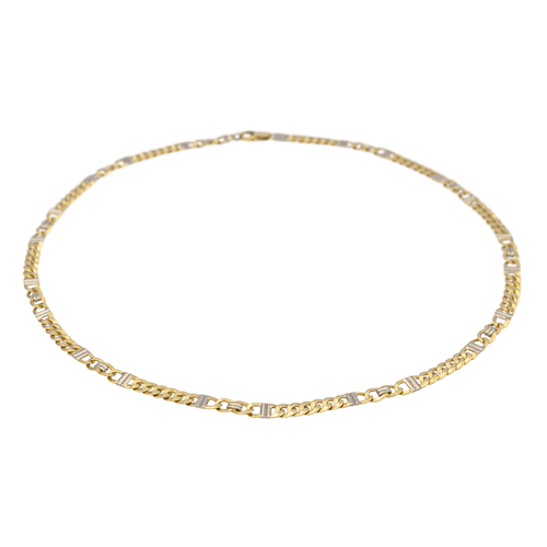 Collier Collier en or jaune et or blanc 18 carats 58 Facettes 876342CD