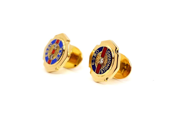 Boutons de manchette Boutons de manchette - Or jaune 18 carats et diamants 58 Facettes 878780CN