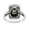 Bague 54 Bague Art déco en platine avec onyx et diamants 58 Facettes 283515B624A545CBB2833D855843D533