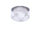 Bague 59 Gucci Icon - Bague grand modèle en or blanc 18 carats 58 Facettes 894446CN