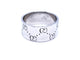 Bague 59 Gucci Icon - Bague grand modèle en or blanc 18 carats 58 Facettes 894446CN