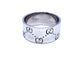 Bague 59 Gucci Icon - Bague grand modèle en or blanc 18 carats 58 Facettes 894446CN