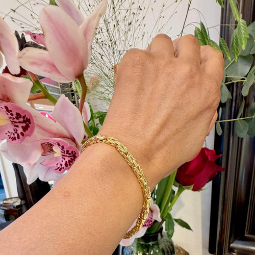 Bracelet Bracelet byzantin en or 14K 58 Facettes C9851B86F1BC4FDC9C0CDC6A4D787522