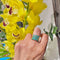Bague 59.5 Bague Harem en or jaune 18 carats avec diamants et émeraudes 58 Facettes C3A0873746D6496299E553C4B70E4B58