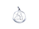 Pendentif Pendentif médaille ange en or blanc 18 carats 58 Facettes 947739CD