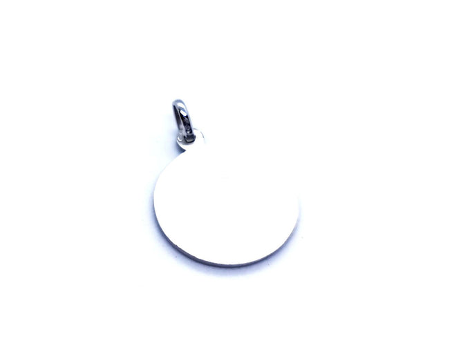 Pendentif Pendentif médaille ange en or blanc 18 carats 58 Facettes 947739CD