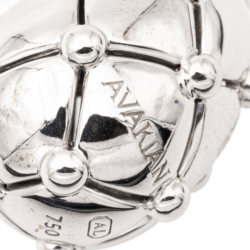 Pendentif Avakian - Pendentif en or blanc 18 carats et diamants 58 Facettes 949240CN