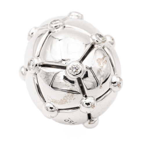 Pendentif Avakian - Pendentif en or blanc 18 carats et diamants 58 Facettes 949240CN