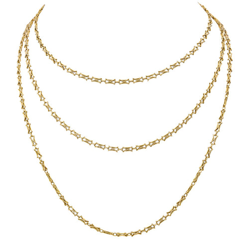 Collier Collier sautoir en or jaune 18 carats 58 Facettes 968083CN