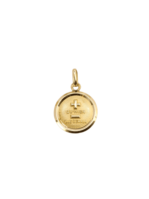 AUGIS - Liefdesmedaille Het originele gele goud Meer dan gisteren, minder dan morgen