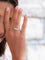 Bague 54 Bague en or blanc 18 carats et diamants taille brillant 58 Facettes 978904CN