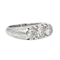 Bague 54 Bague en or blanc 18 carats et diamants taille brillant 58 Facettes 978904CN
