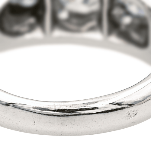 Bague 54 Bague en or blanc 18 carats et diamants taille brillant 58 Facettes 978904CN