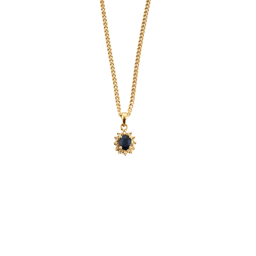 Collier Collier « Marguerite » en or jaune 18 carats, saphir et diamants 58 Facettes BO/240044 NSS