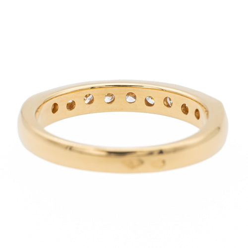 Bague 50 Bague demi-alliance en or jaune avec diamants 58 Facettes 990258CN