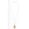 Collier Gorà - Collier à pendentif en or blanc 18 ct avec citrine et diamants 58 Facettes 9992