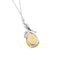 Collier Gorà - Collier à pendentif en or blanc 18 ct avec citrine et diamants 58 Facettes 9992