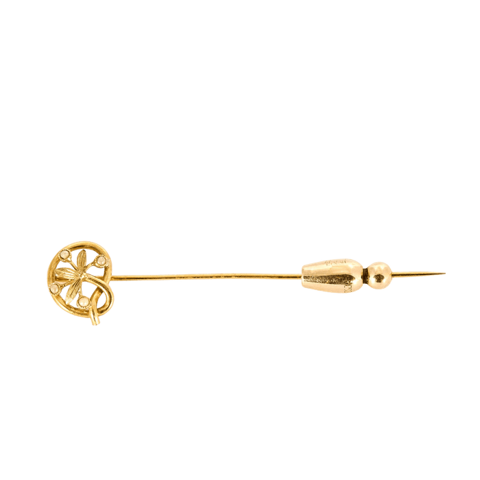 Broche Epingle à cravate or jaune perle 58 Facettes LP863/13