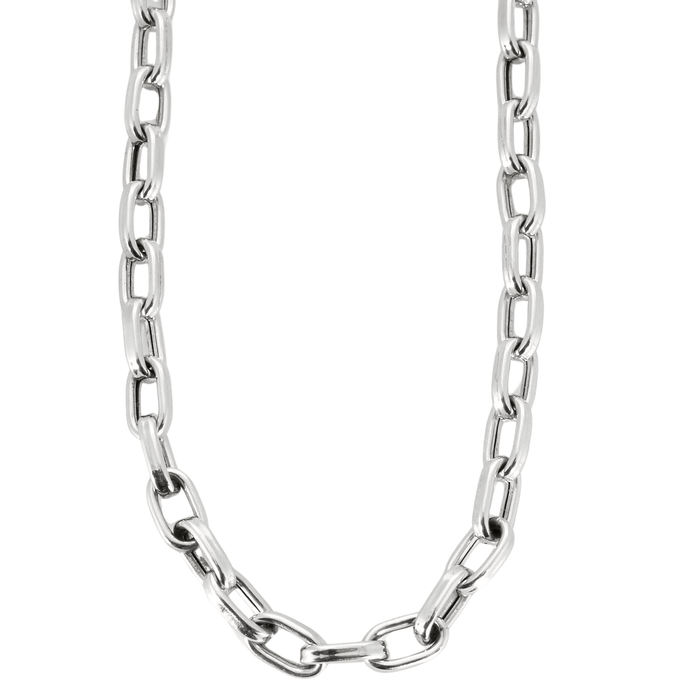 Collier Collier or blanc maille forçat 58 Facettes LP759