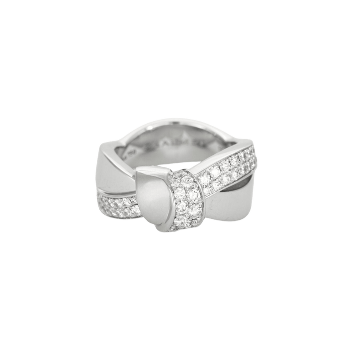 Bague 49 CHAUMET - Bague Chaumet Liens Séduction or blanc diamants 58 Facettes 102