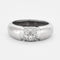 Bague 55 Bague jonc or gris et diamants 58 Facettes DV0495-6