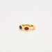 Bague 48 CHAUMET - Bague or jaune Vintage Saphir et Rubis 58 Facettes DV0498-1