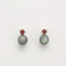 Boucles d'oreilles Boucles d'oreilles or gris, perle de Tahiti et tourmaline rose 58 Facettes DV0495-8